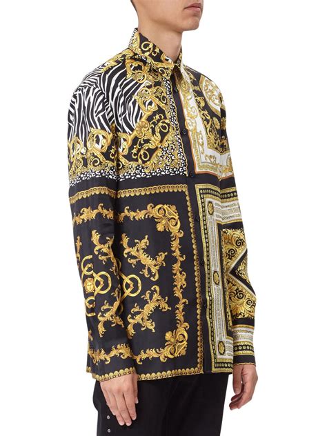 cheap mens versace shirts|versace collection men shirt sale.